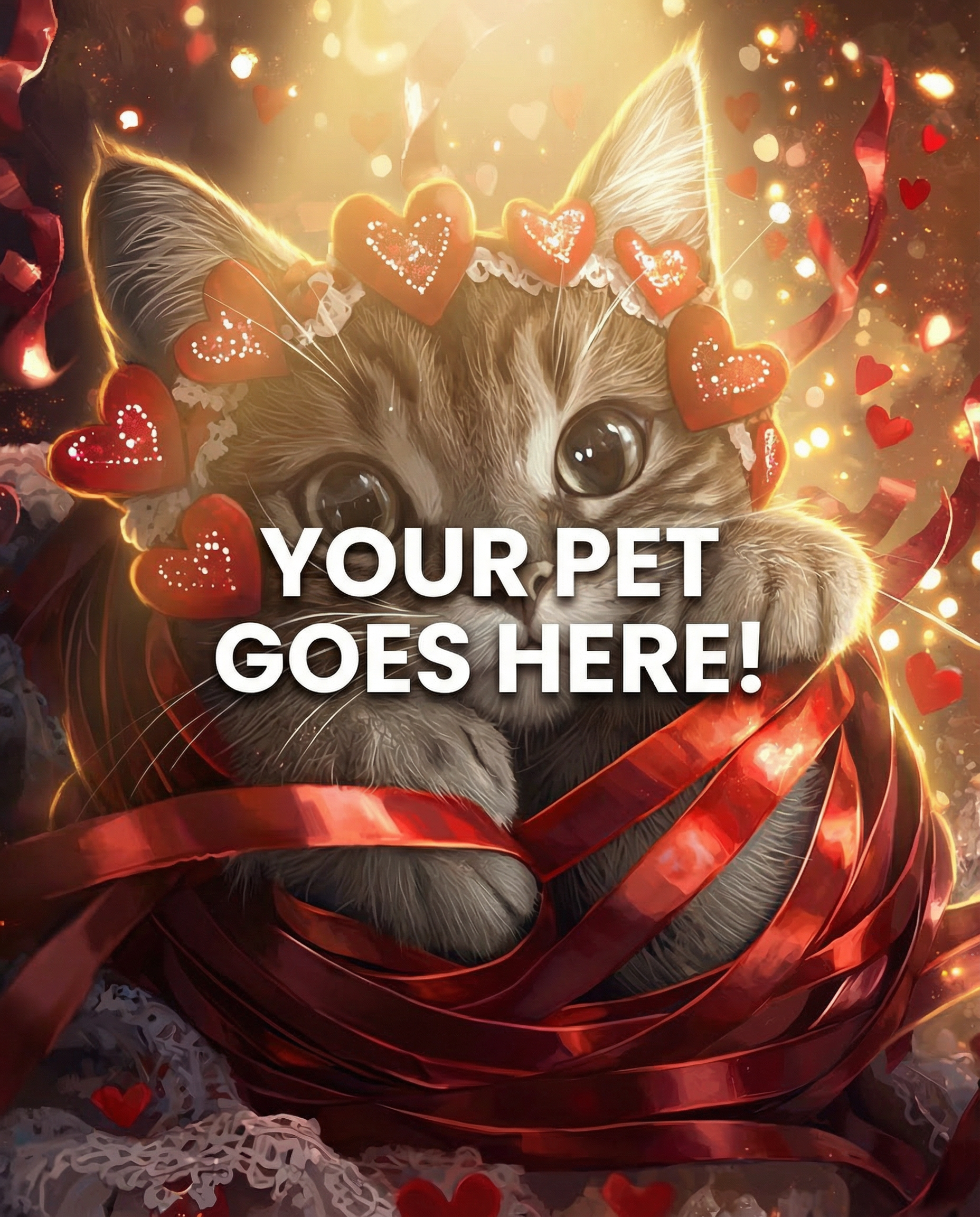 Valentine Ribbon Love
