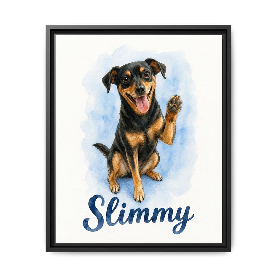 Framed 16x20 Black front