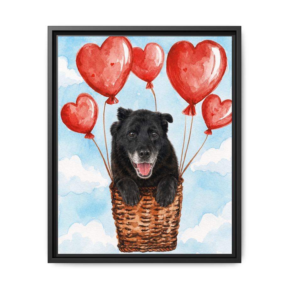 Framed 16x20 Black front
