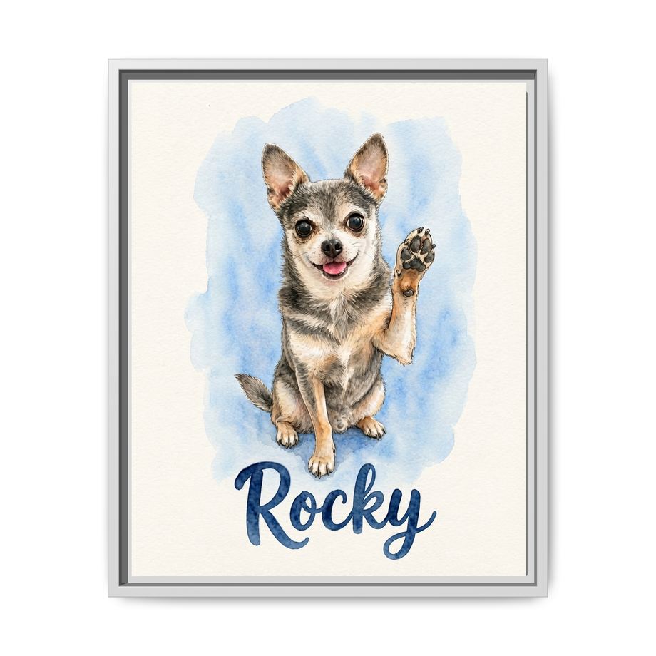 Framed 16x20 White front