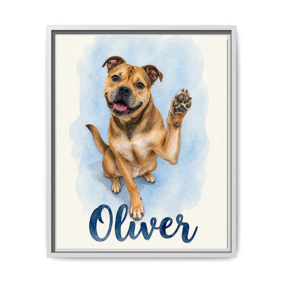 Framed 16x20 White front