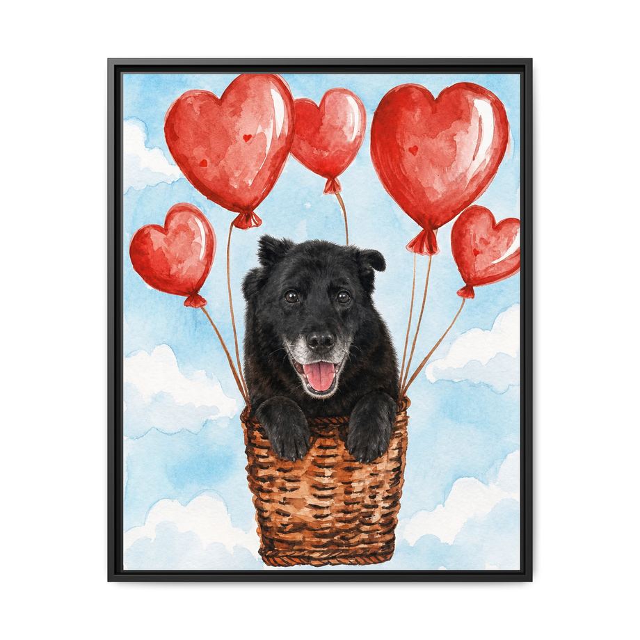 Framed 24x30 Black front