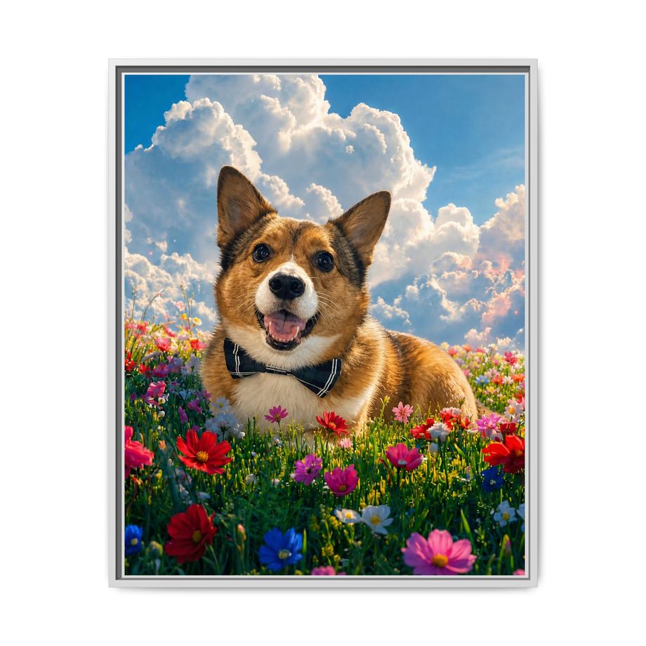 Framed 24x30 White front
