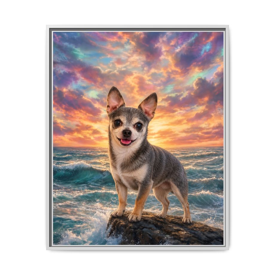 Framed 24x30 White front