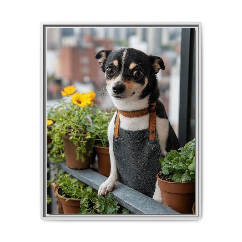 Framed 24x30 White front
