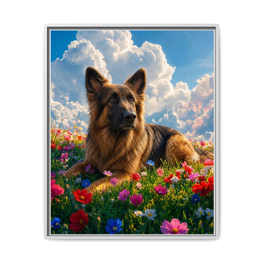 Framed 24x30 White front