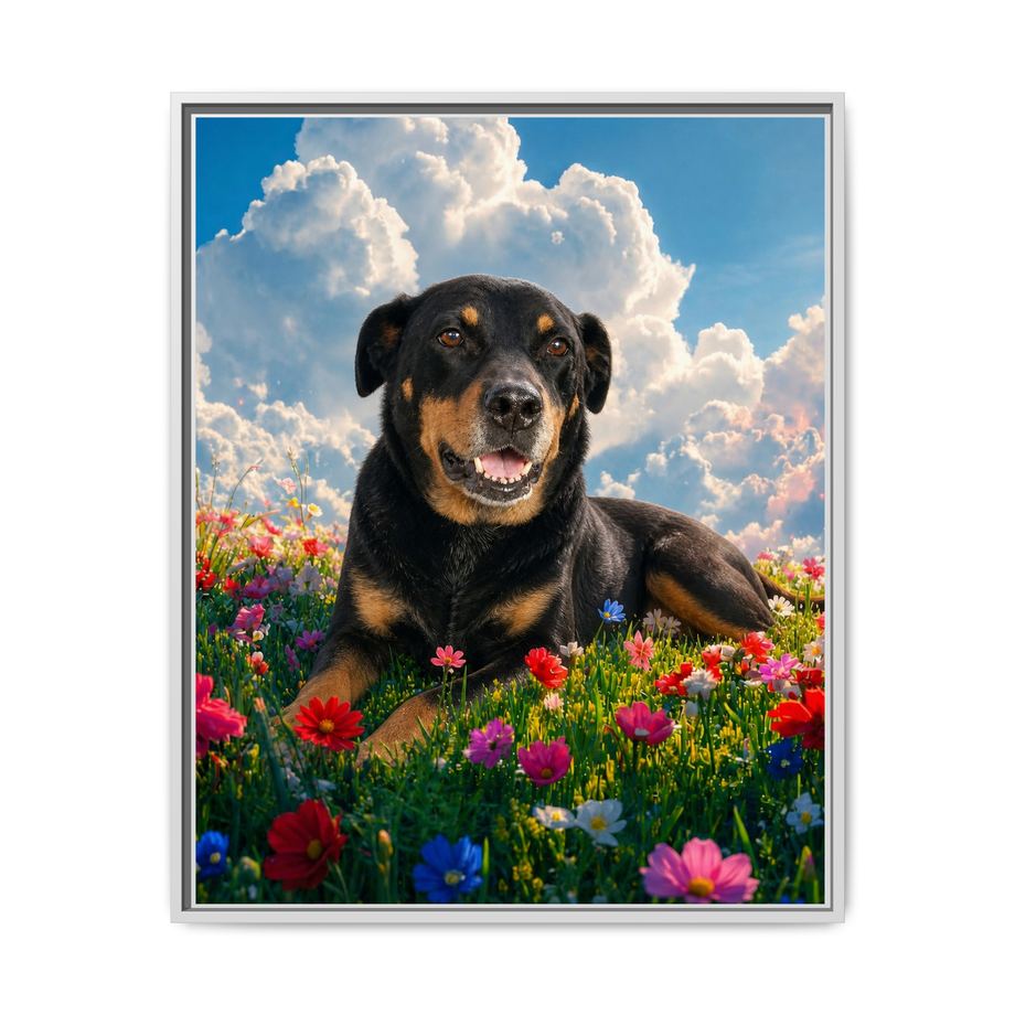 Framed 24x30 White front