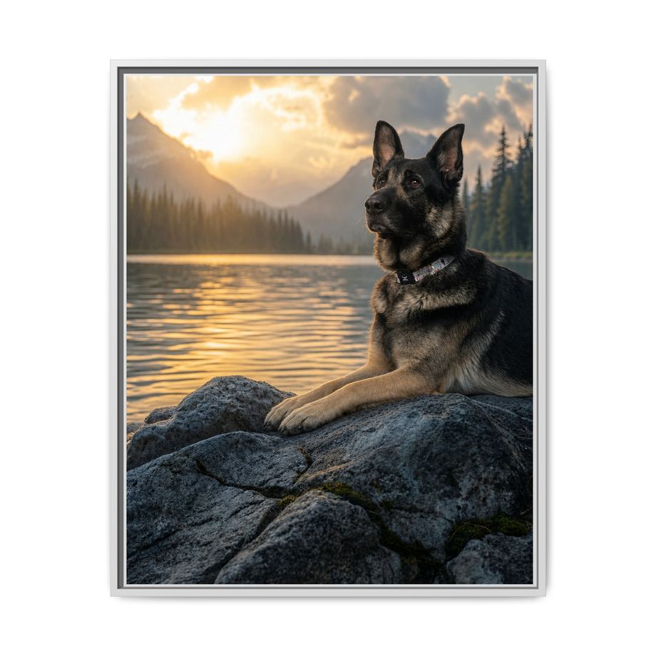 Framed 24x30 White front