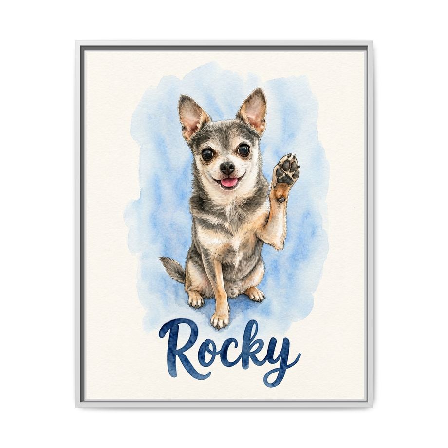 Framed 24x30 White front
