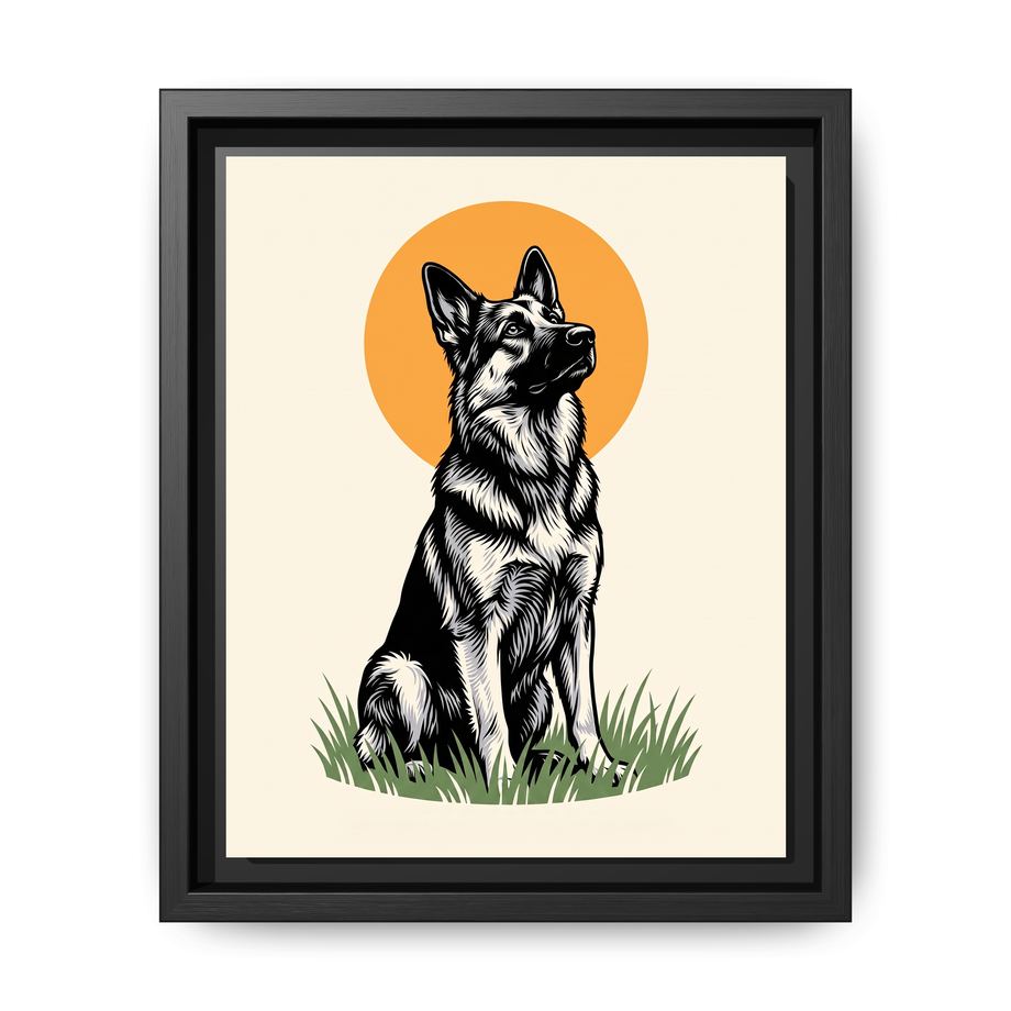 Canvas Framed 8x10 Black