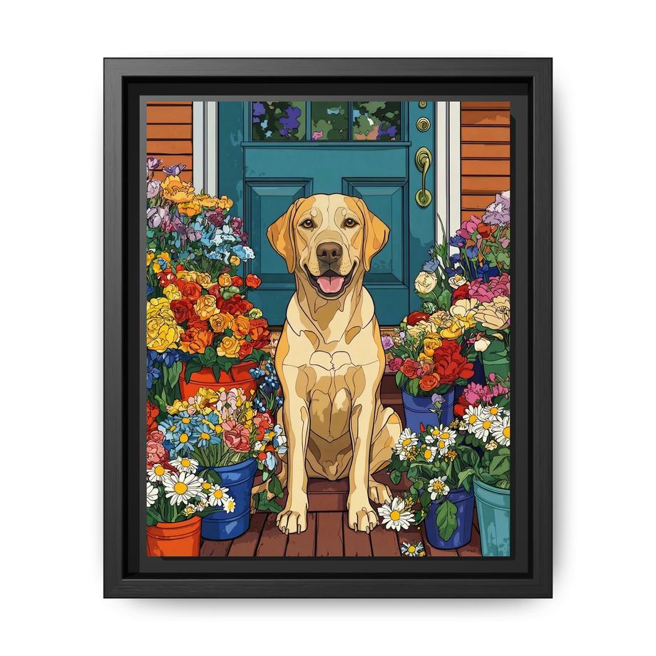 Canvas Framed 8x10 Black