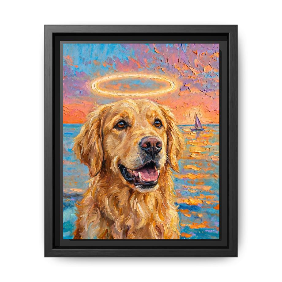 Canvas Framed 8x10 Black