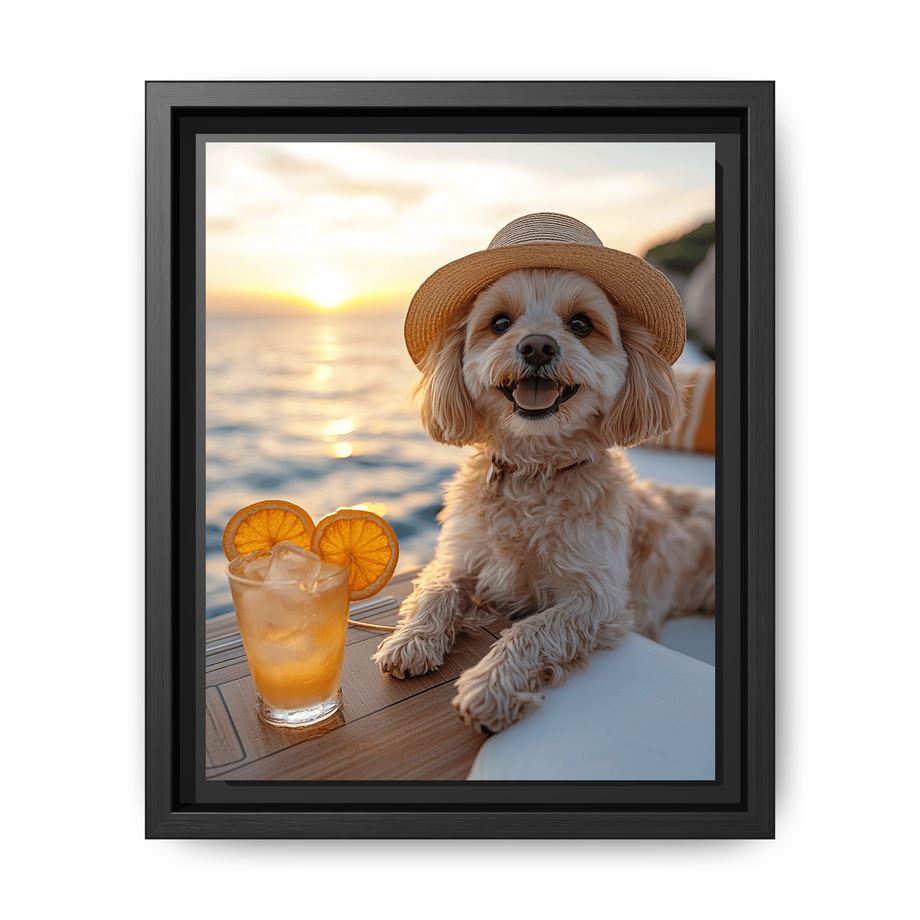 Canvas Framed 8x10 Black