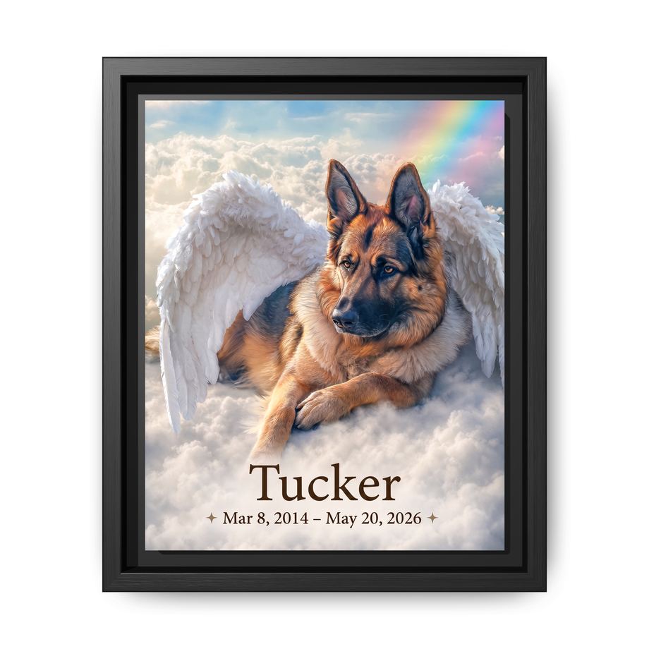 Canvas Framed 8x10 Black
