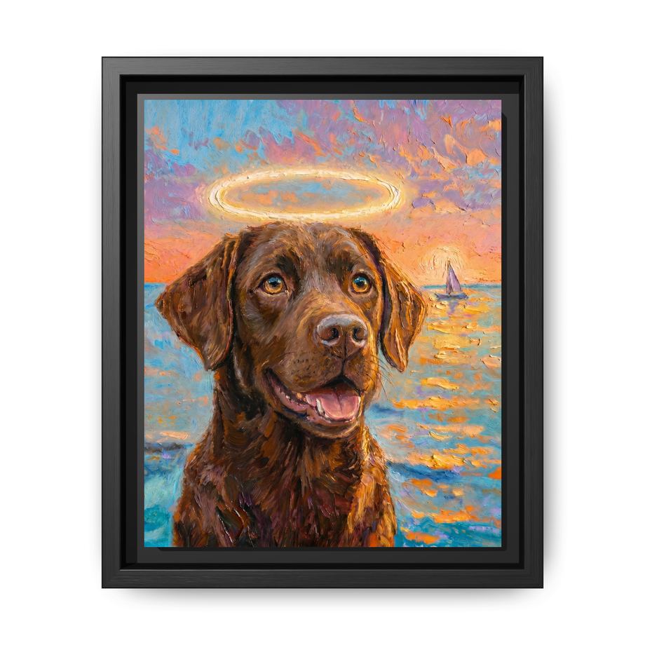 Canvas Framed 8x10 Black