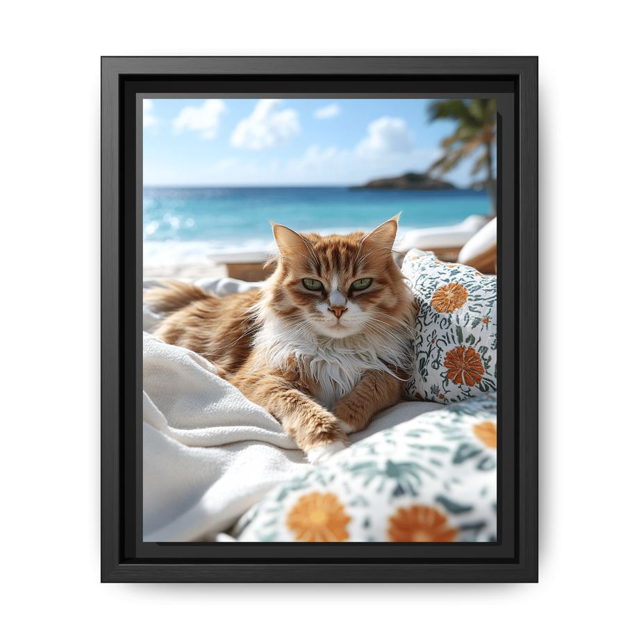 Canvas Framed 8x10 Black