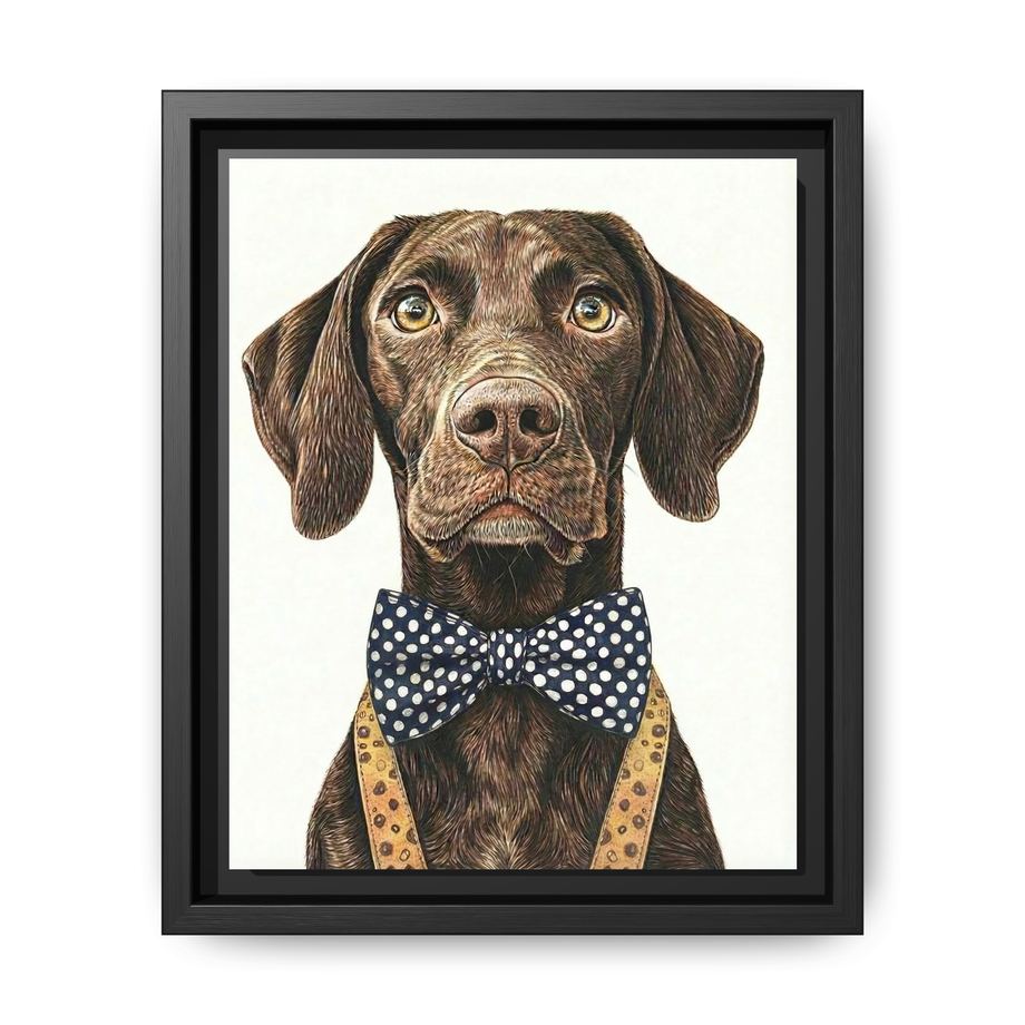 Canvas Framed 8x10 Black