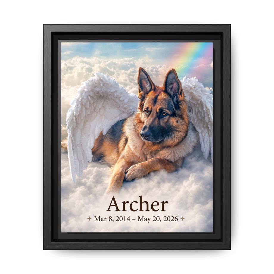 Canvas Framed 8x10 Black