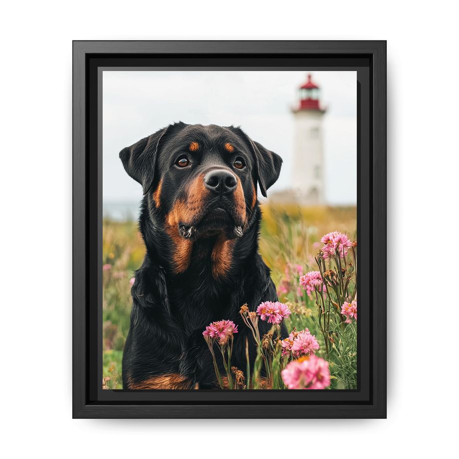 Canvas Framed 8x10 Black