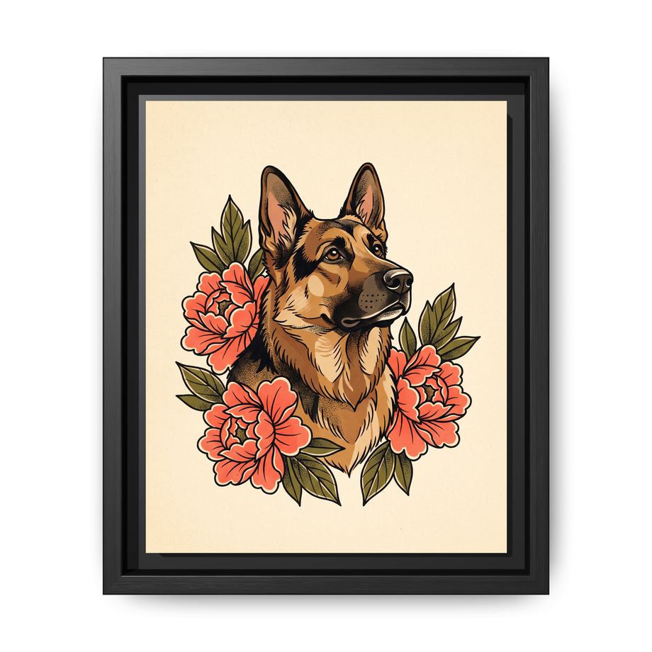 Canvas Framed 8x10 Black