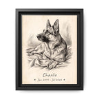 Canvas Framed 8x10 Black