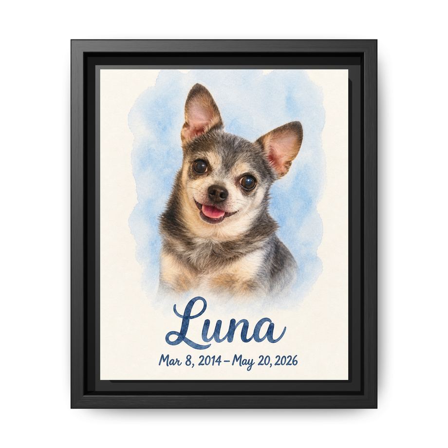 Framed 8x10 Black front