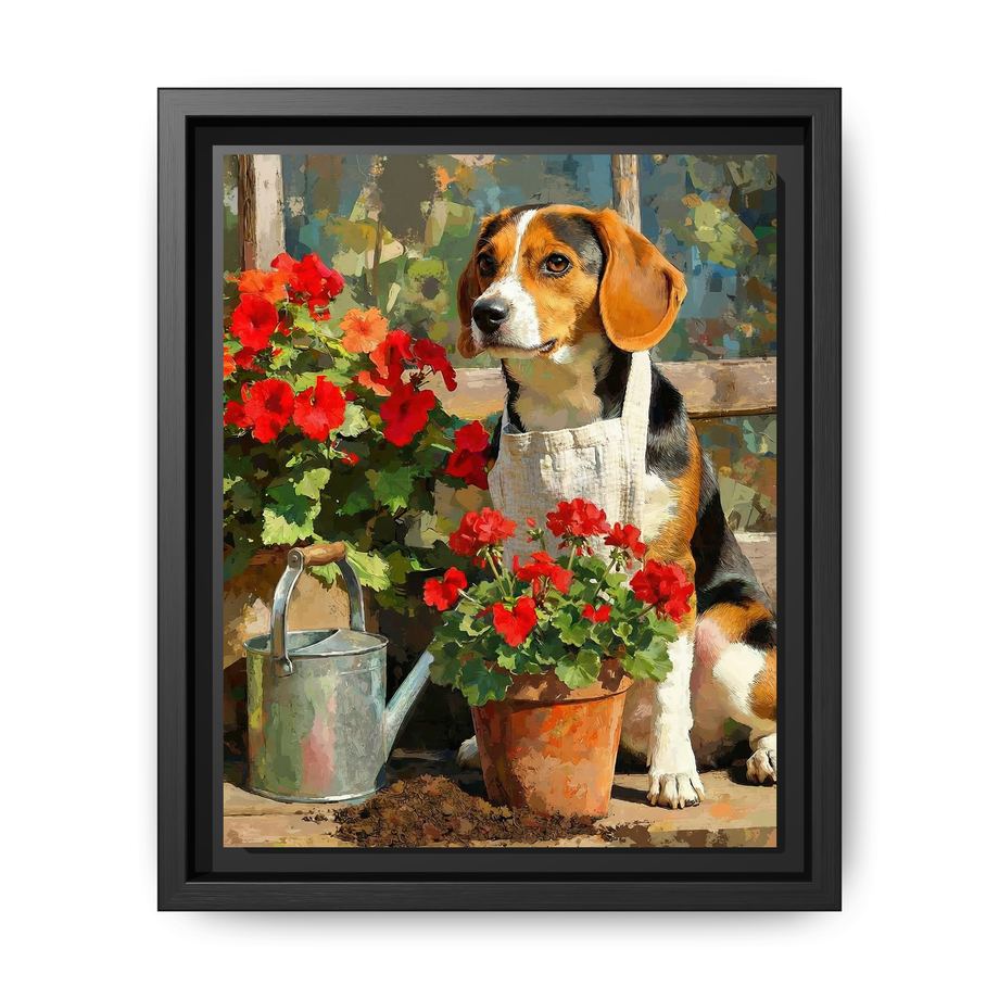 Canvas Framed 8x10 Black