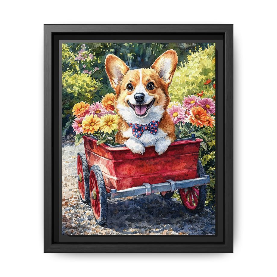 Canvas Framed 8x10 Black