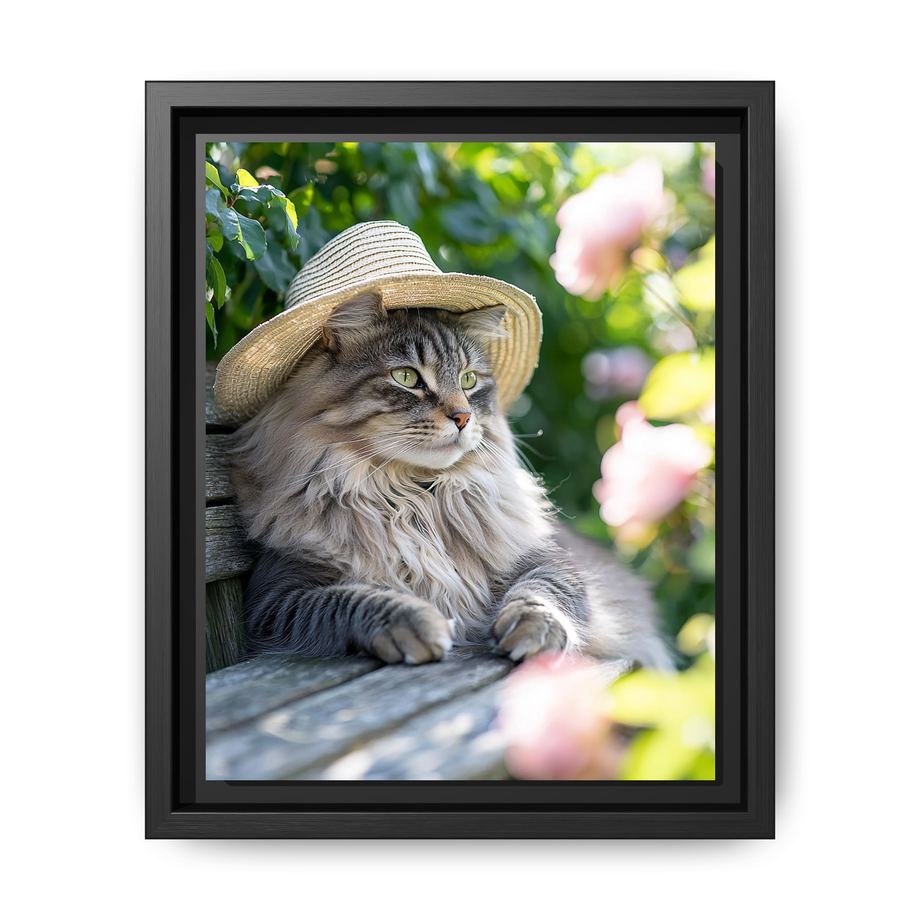 Canvas Framed 8x10 Black
