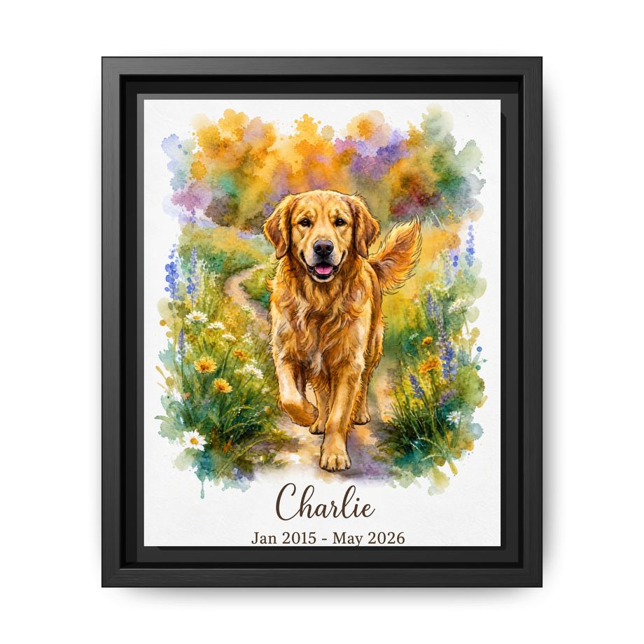 Canvas Framed 8x10 Black