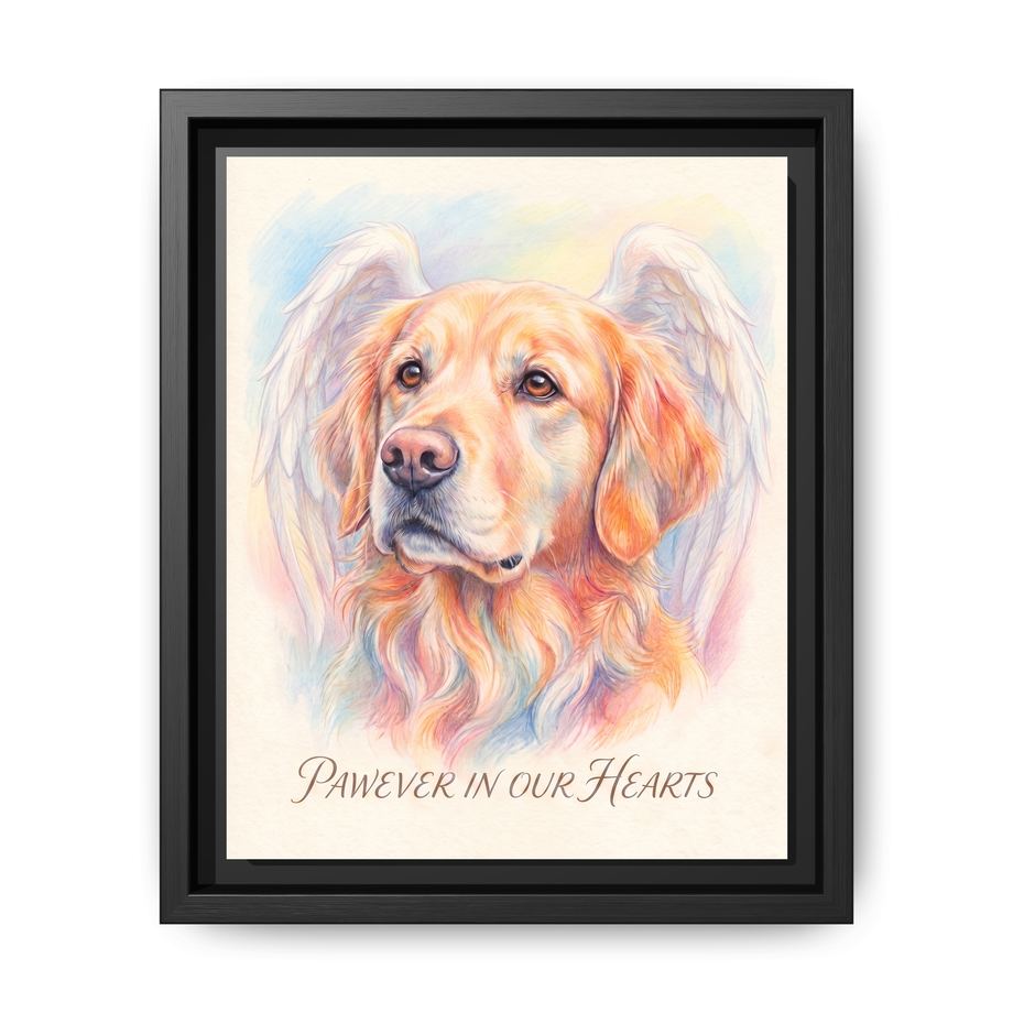 Canvas Framed 8x10 Black