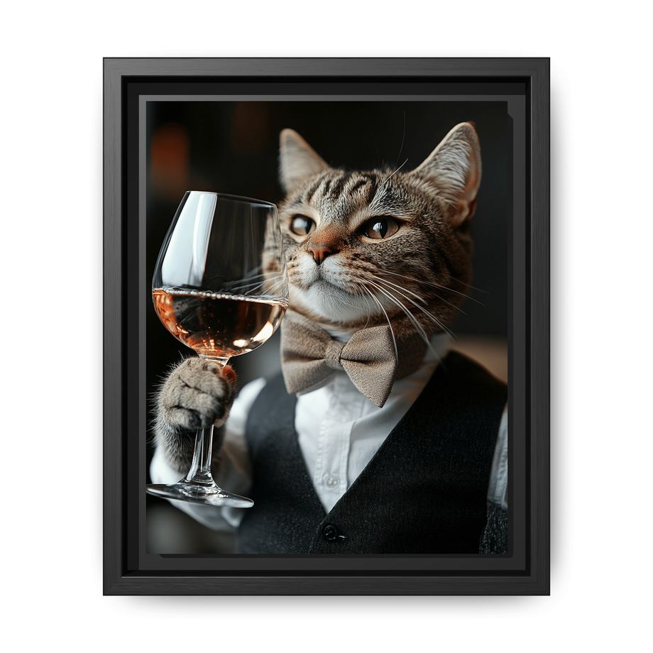 Canvas Framed 8x10 Black