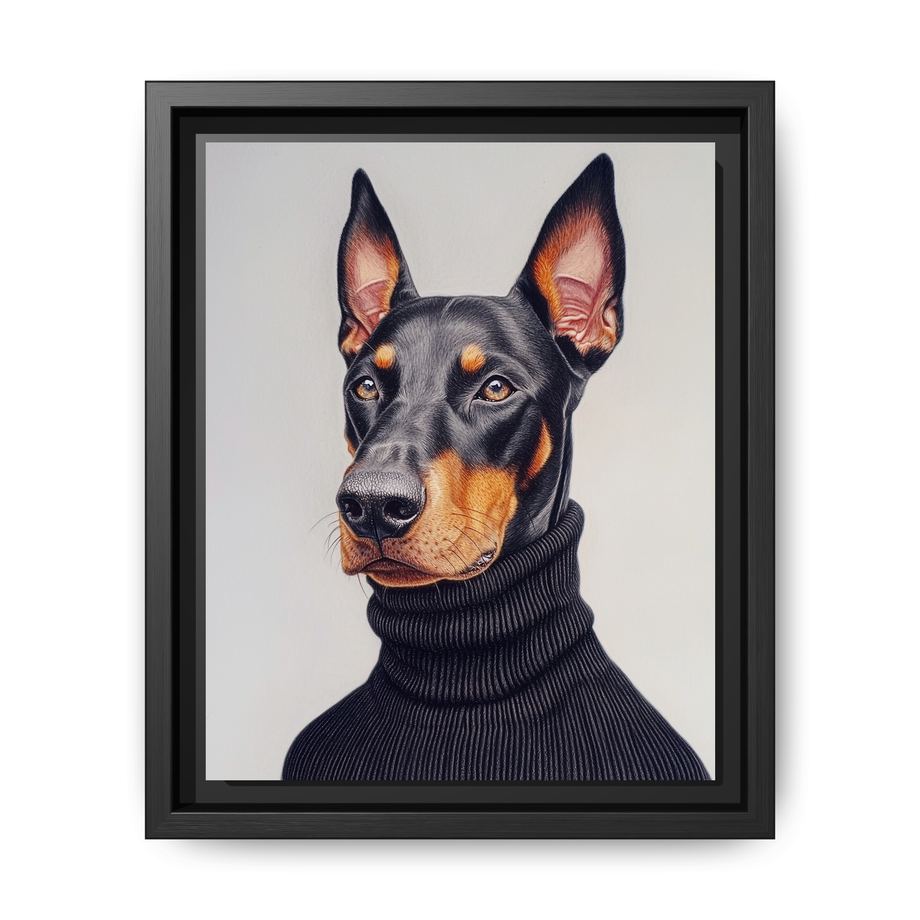 Canvas Framed 8x10 Black