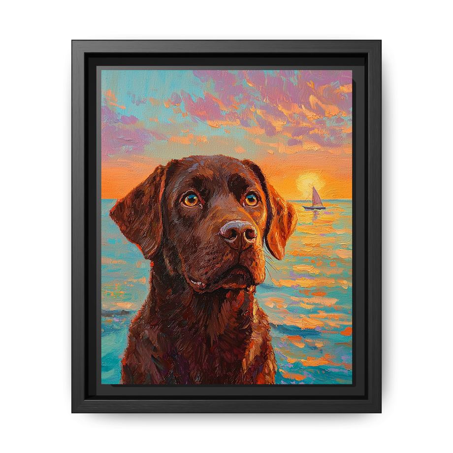 Canvas Framed 8x10 Black