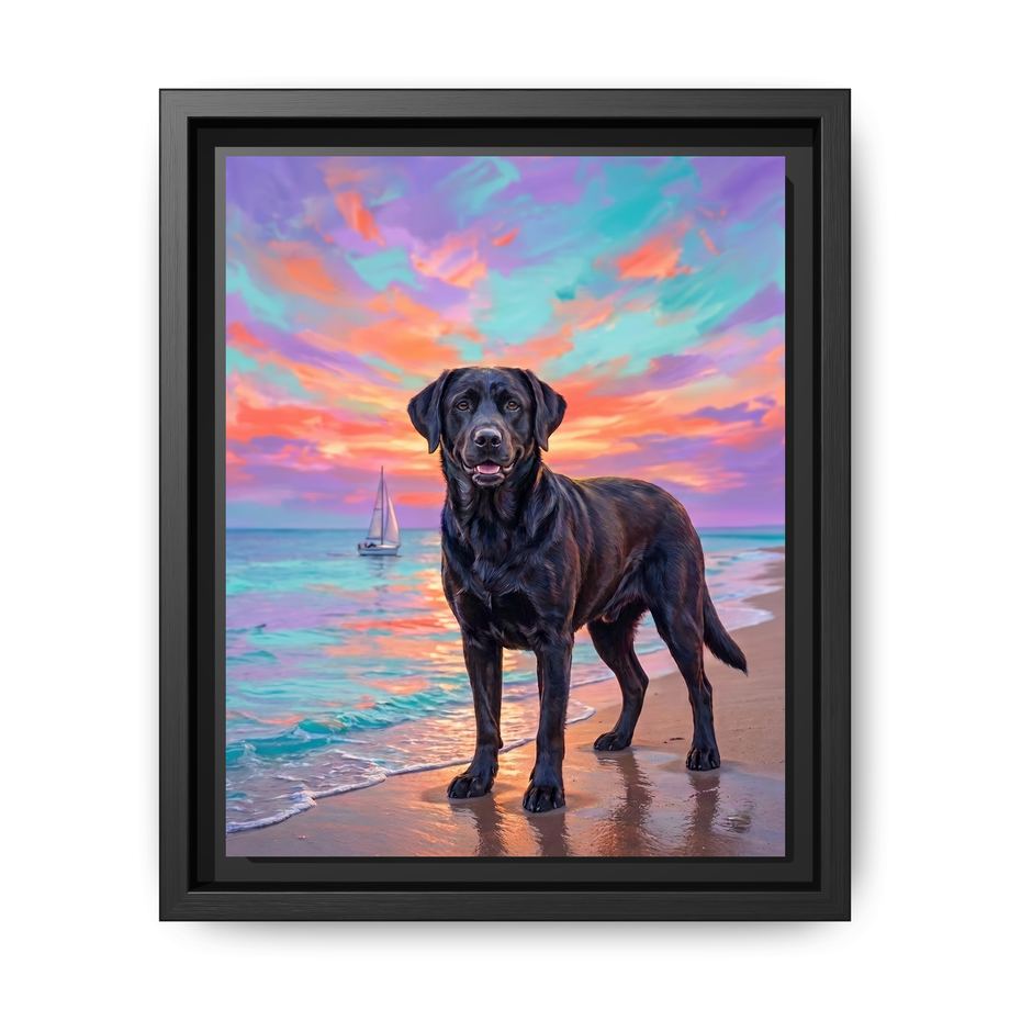 Canvas Framed 8x10 Black