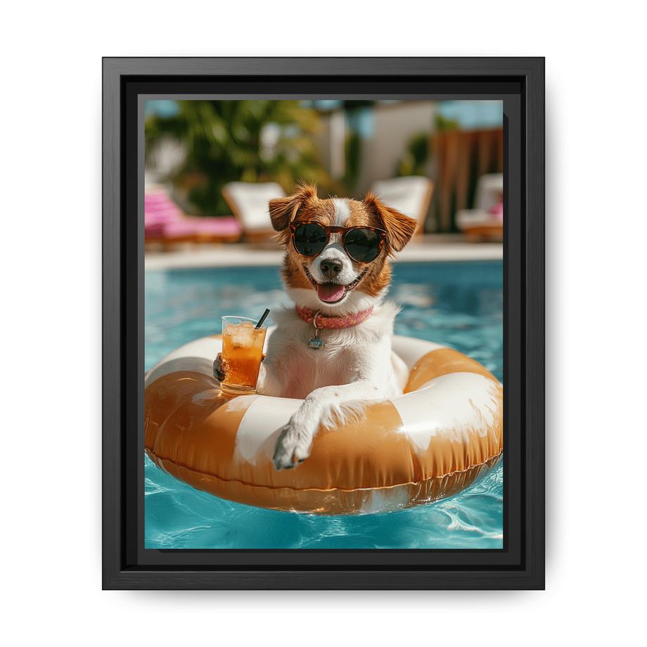 Canvas Framed 8x10 Black