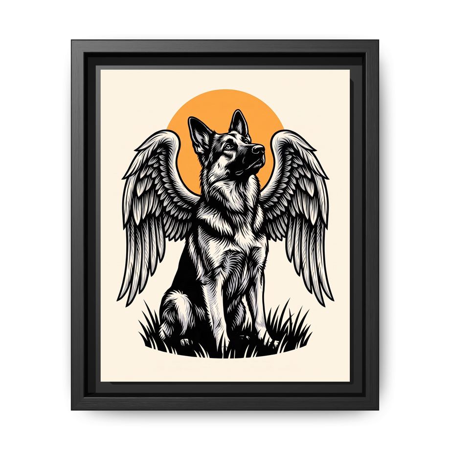 Canvas Framed 8x10 Black