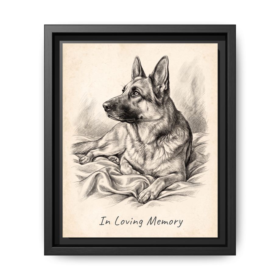 Canvas Framed 8x10 Black
