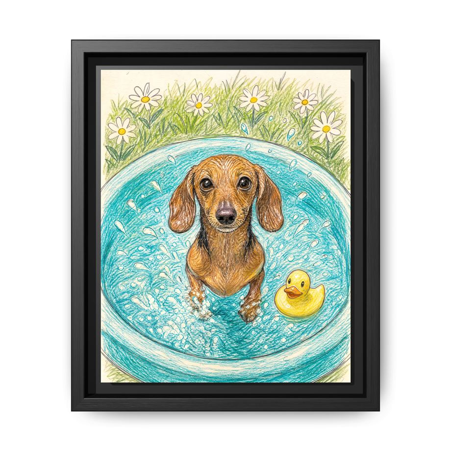 Canvas Framed 8x10 Black