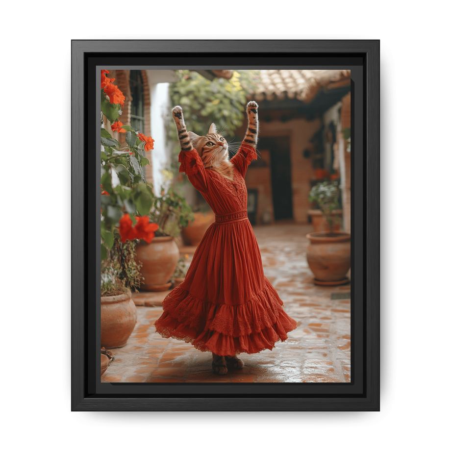 Canvas Framed 8x10 Black