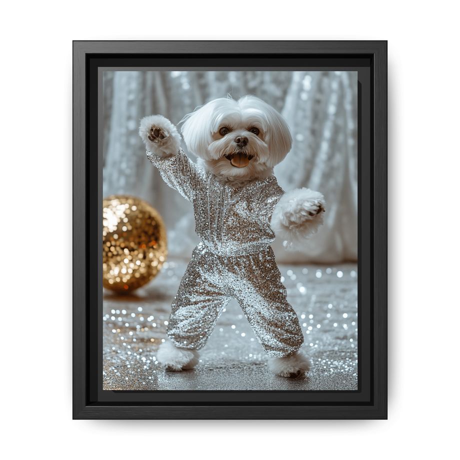 Canvas Framed 8x10 Black