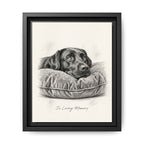 Canvas Framed 8x10 Black