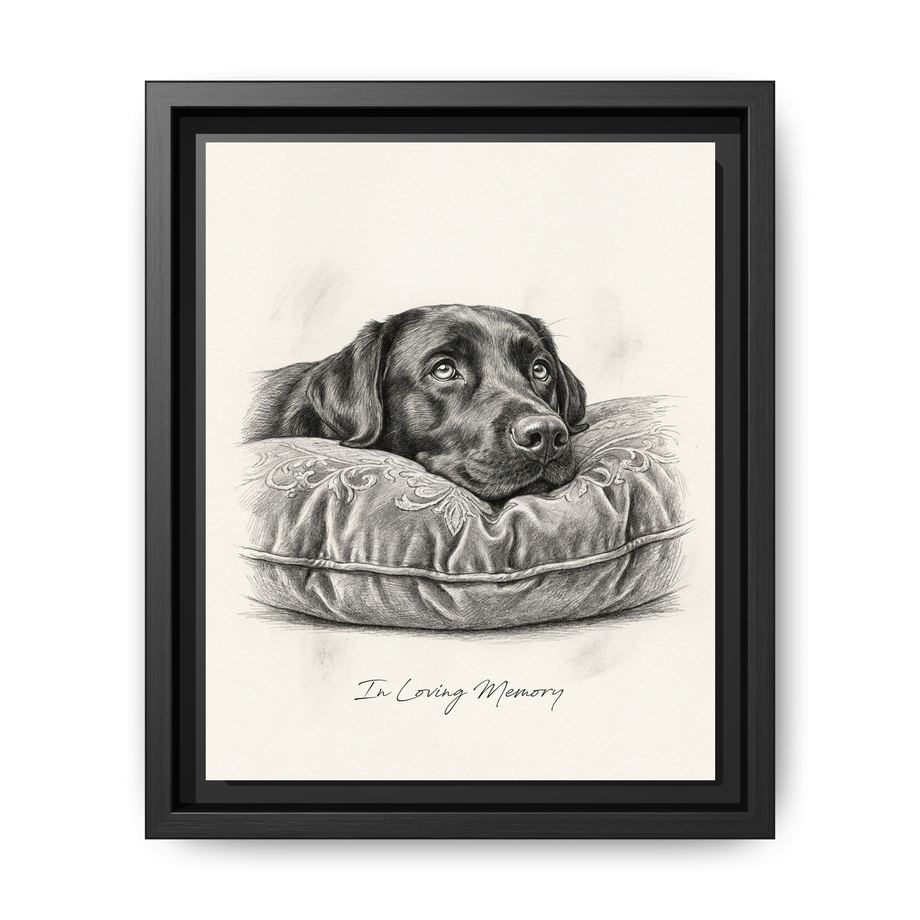 Canvas Framed 8x10 Black