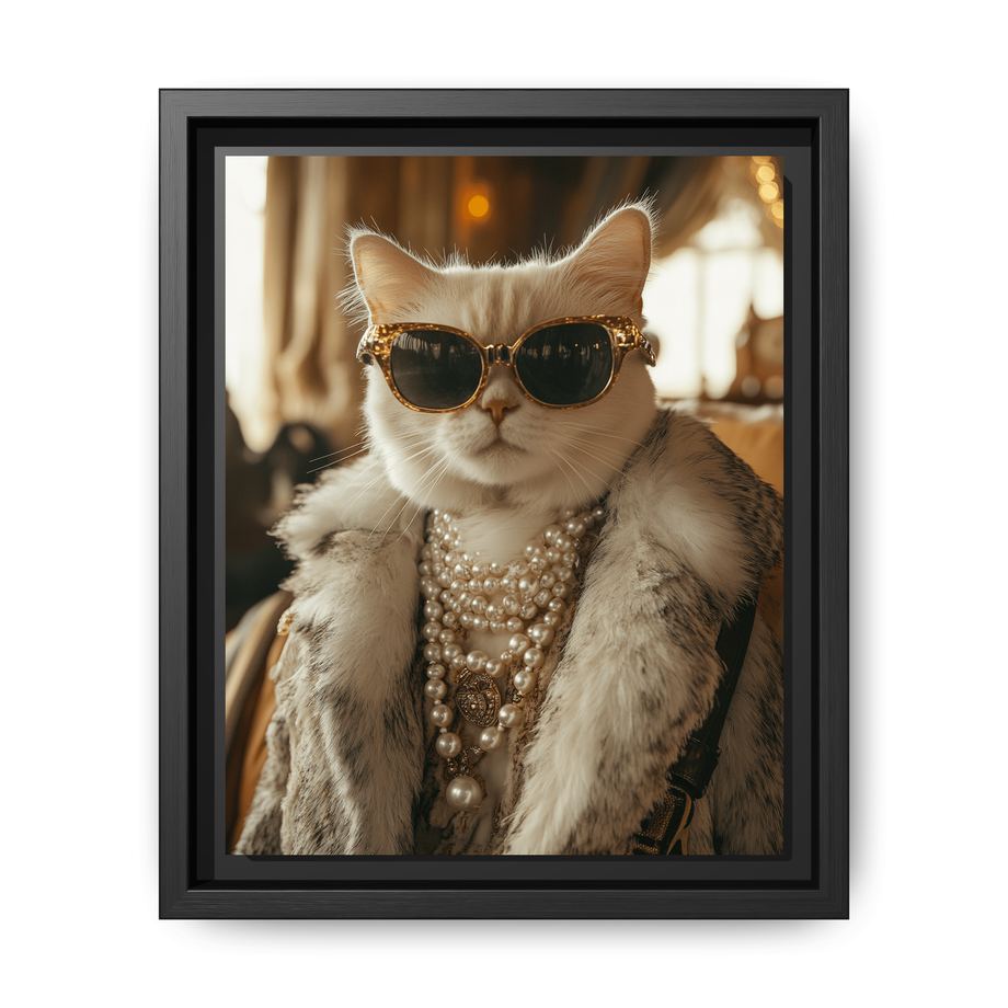 Canvas Framed 8x10 Black