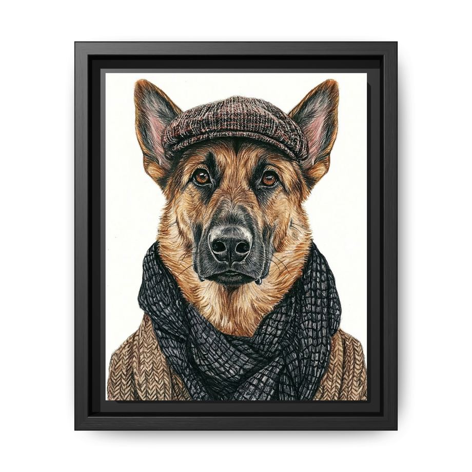 Canvas Framed 8x10 Black