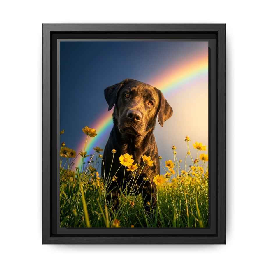 Canvas Framed 8x10 Black