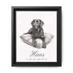 Canvas Framed 8x10 Black