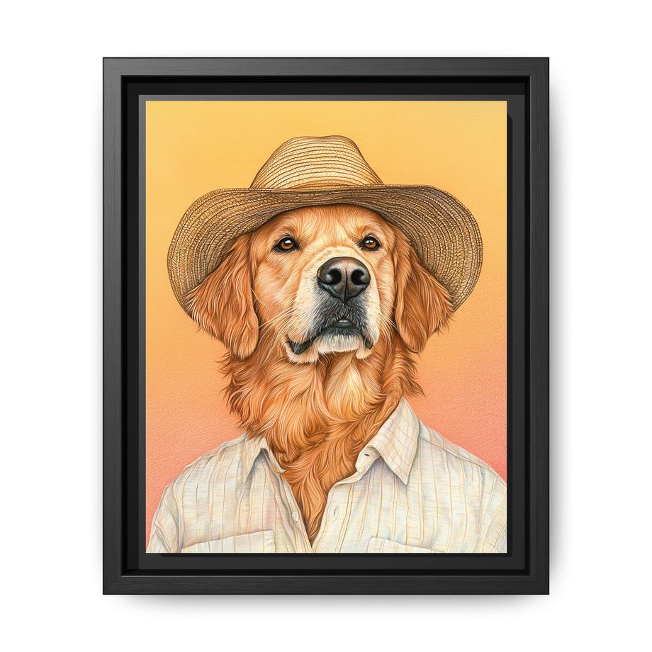 Canvas Framed 8x10 Black