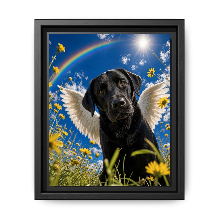Canvas Framed 8x10 Black