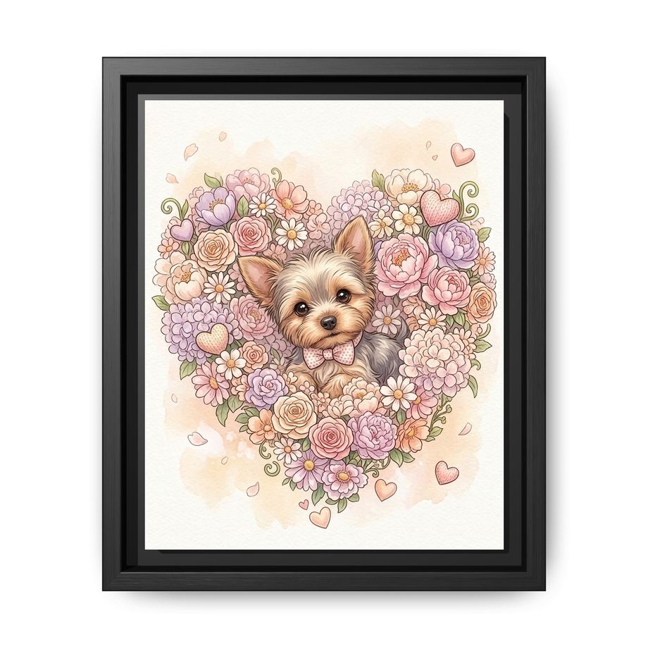 Canvas Framed 8x10 Black